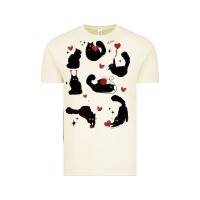 Vintage Arctic valentine cat Vintage Tee - MaliasSmallBusiness