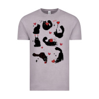 Vintage Zinc valentine cat Vintage Tee - MaliasSmallBusiness