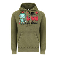 Vintage Olive little love machine Vintage Hoodie - MaliasSmallBusiness