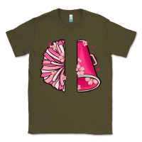 Army Green custom name cheerleader with megaphone Classic Tee - MaliasSmallBusiness