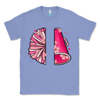 Colony Blue custom name cheerleader with megaphone Classic Tee - MaliasSmallBusiness