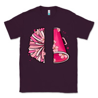 Plum custom name cheerleader with megaphone Classic Tee - MaliasSmallBusiness