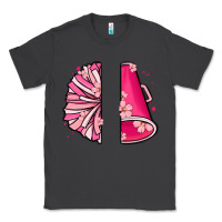 Smoke custom name cheerleader with megaphone Classic Tee - MaliasSmallBusiness