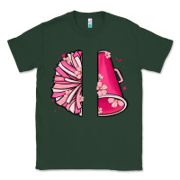 Sports Green custom name cheerleader with megaphone Classic Tee - MaliasSmallBusiness