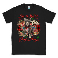 Black Christmas life is better with a pittie Classic Tee - JahusDesignShop