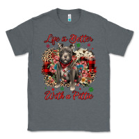Charcoal Heather Christmas life is better with a pittie Classic Tee - JahusDesignShop