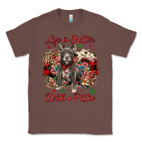 Chestnut Christmas life is better with a pittie Classic Tee - JahusDesignShop
