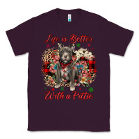 Plum Christmas life is better with a pittie Classic Tee - JahusDesignShop