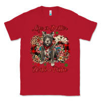 Red Christmas life is better with a pittie Classic Tee - JahusDesignShop