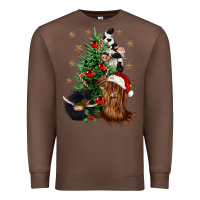 Chestnut heifer cow gnomies christmas tree Premium Sweatshirt - CowGirlArtShop