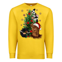 Lemon heifer cow gnomies christmas tree Premium Sweatshirt - CowGirlArtShop