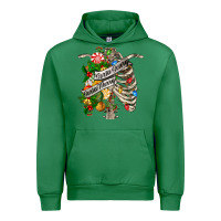 Emerald sorta merry sorta scary chest Urban Hoodie - FaDigitalArtStudio