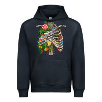 Navy sorta merry sorta scary chest Urban Hoodie - FaDigitalArtStudio