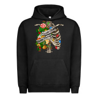 Pigment Black sorta merry sorta scary chest Urban Hoodie - FaDigitalArtStudio