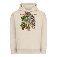 Pigment French Oak sorta merry sorta scary chest Urban Hoodie - FaDigitalArtStudio