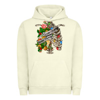 Pigment Pistachio sorta merry sorta scary chest Urban Hoodie - FaDigitalArtStudio