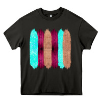 Asphalt Colored Farm Life Purple Wood Jute Cyan Glitter Brush Strokes Heavy Core Tee - Bettercallsaul