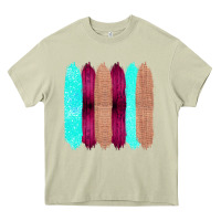 Mossy Colored Farm Life Purple Wood Jute Cyan Glitter Brush Strokes Heavy Core Tee - Bettercallsaul