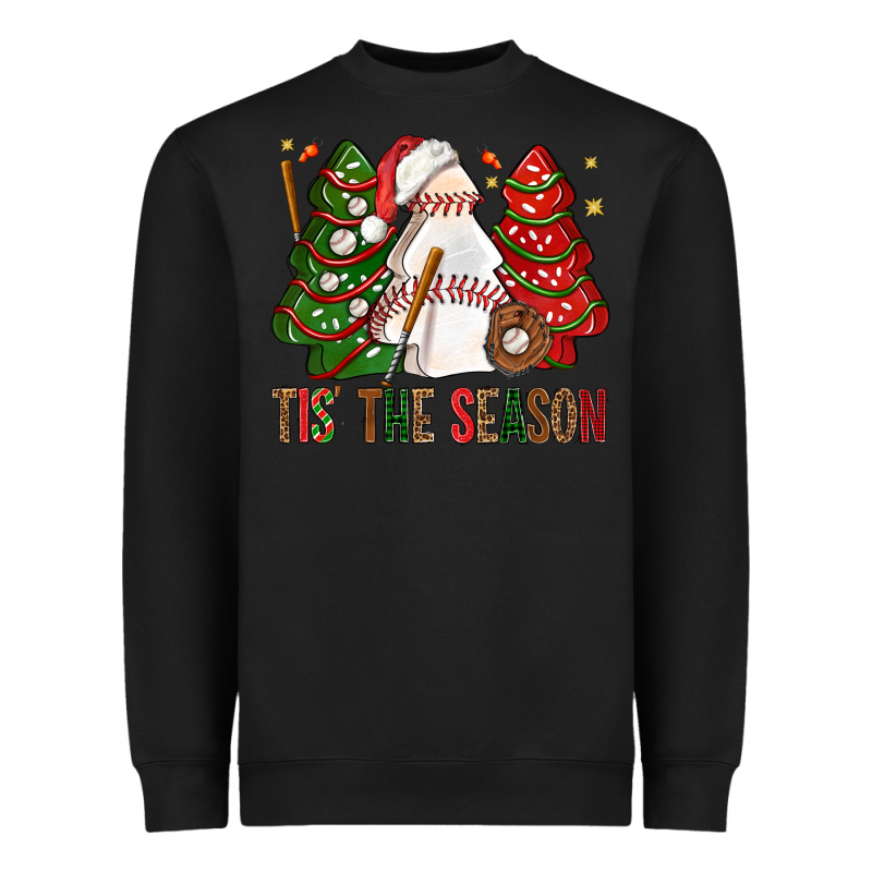 Tis' The Season Baseball Christmas Cakes Bbs Heavyweight Sweatshirt by BundleAndBundleShop | Teevron
