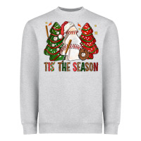 Heather Grey tis' the season baseball christmas cakes bbs Heavyweight Sweatshirt - BundleAndBundleShop