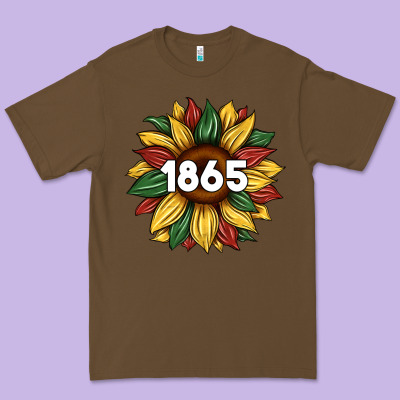 Juneteenth 1865 Sunflower Premium Tee Designed By Artiststas