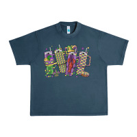Midnight Navy mardi gras coffee Urban Heavy Tee - MaliasSmallBusiness