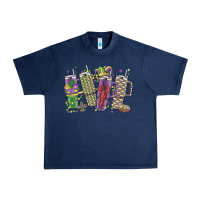 Navy mardi gras coffee Urban Heavy Tee - MaliasSmallBusiness