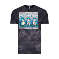 Cloud Black snowman winter Vintage Tee - JahusDesignShop