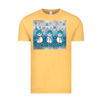 Vintage Mustard snowman winter Vintage Tee - JahusDesignShop