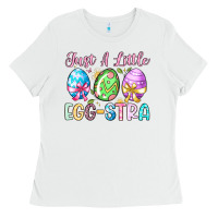 White just a little egg stra Ladies Tee - Artiststas