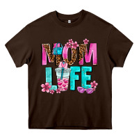 Chocolate Brown mom life Heavy Core Tee - AdoDesignShop