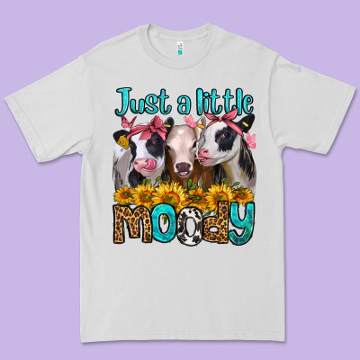 Just A Little Moody Heifers Premium Tee Designed By Jasminsmagicworld