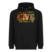 Black i think i love fall most of all Heavyweight Hoodie - CowGirlArtShop