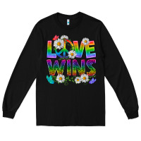 Black Pride LGBTQ+ Love Wins Long Sleeve Tee - BundleAndBundleShop