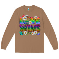 Toasted Coconut Pride LGBTQ+ Love Wins Long Sleeve Tee - BundleAndBundleShop