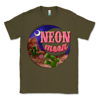 Army Green neon moon Classic Tee - NancyCooperArtShop