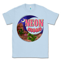 Dusty Blue neon moon Classic Tee - NancyCooperArtShop