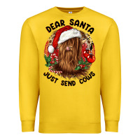 Lemon dear santa just send cows Premium Sweatshirt - CowGirlArtShop