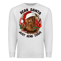 Oatmeal Heather dear santa just send cows Premium Sweatshirt - CowGirlArtShop