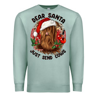 Seafoam dear santa just send cows Premium Sweatshirt - CowGirlArtShop