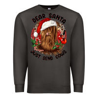 Smoke dear santa just send cows Premium Sweatshirt - CowGirlArtShop