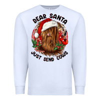 Dear Santa Just Send Cows Premium Sweatshirt | Teevron