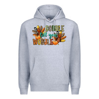 Heather Grey gobble till you wobble Premium Hoodie - CowGirlArtShop