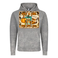 Cloud Rock just a girl who loves fall cowhide background Vintage Hoodie - Jasminsmagicworld