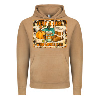 Vintage Camel just a girl who loves fall cowhide background Vintage Hoodie - Jasminsmagicworld