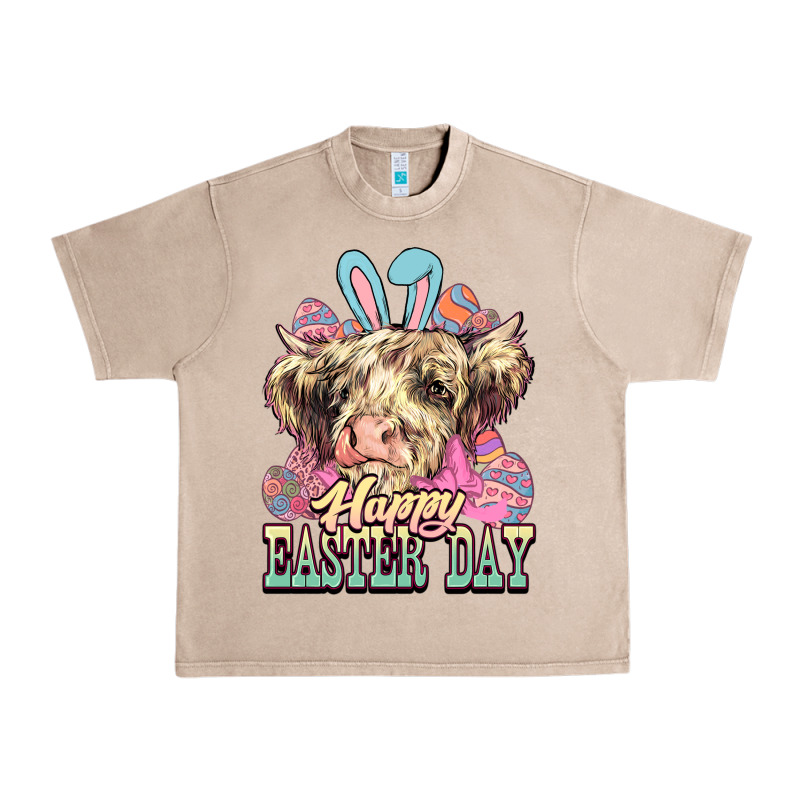 Easter Day Cow Urban Heavy Tee by NancyCooperArtShop | Teevron