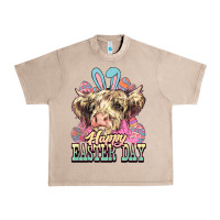 French Oak Easter Day Cow Urban Heavy Tee - NancyCooperArtShop