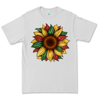 Dove Grey juneteenth sunflower Premium Tee - Artiststas