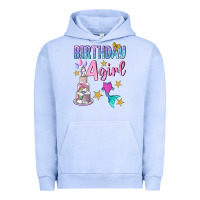 Pigment Grape Ice birthday girl 4 Urban Hoodie - BundleAndBundleShop
