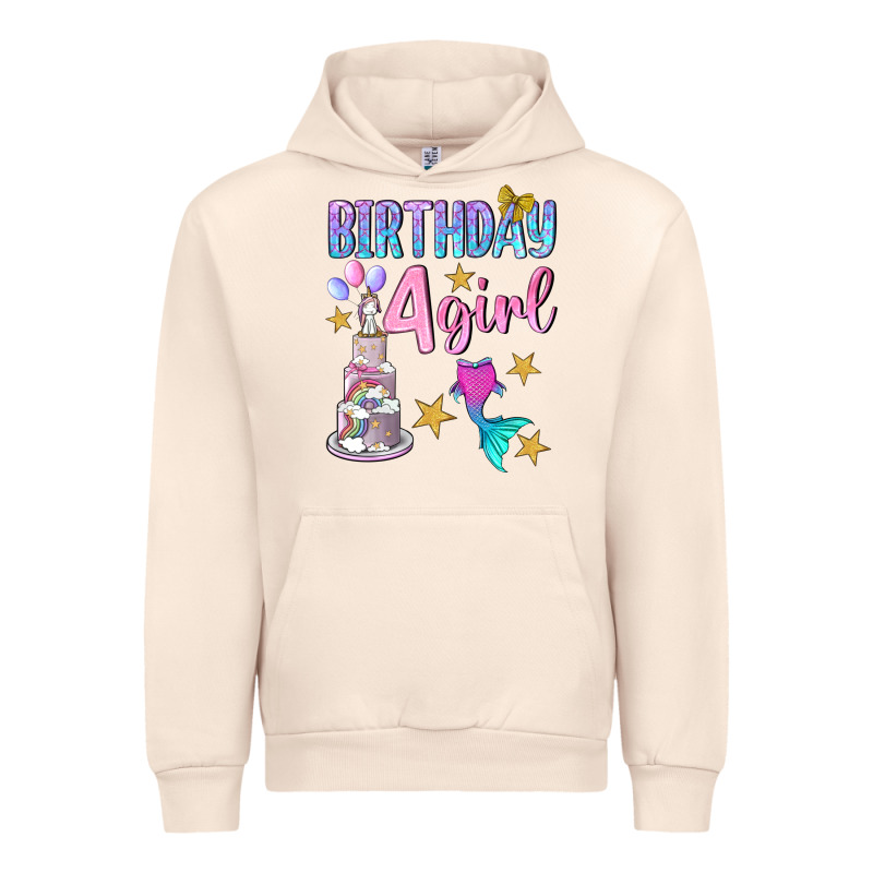 Birthday Girl 4 Urban Hoodie by BundleAndBundleShop | Teevron